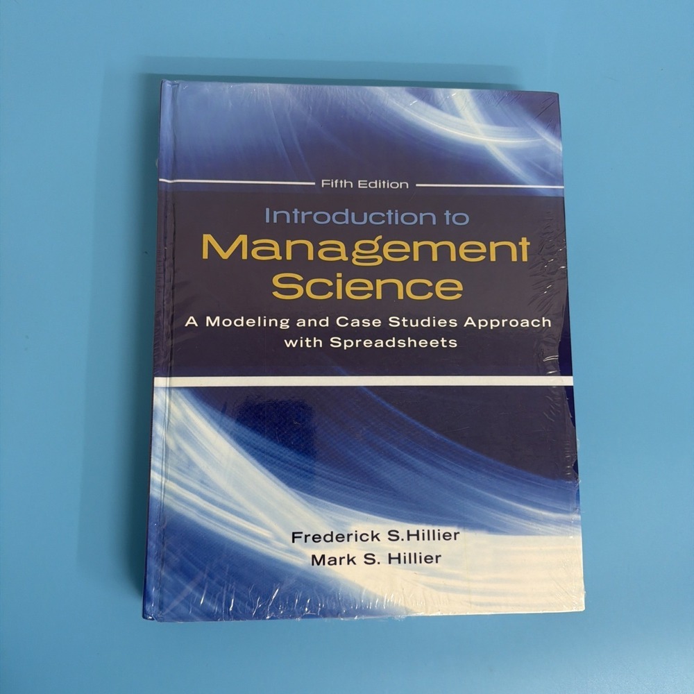 Introduction to Management Science Hillier 5th Edition Hardcover 9780078024061